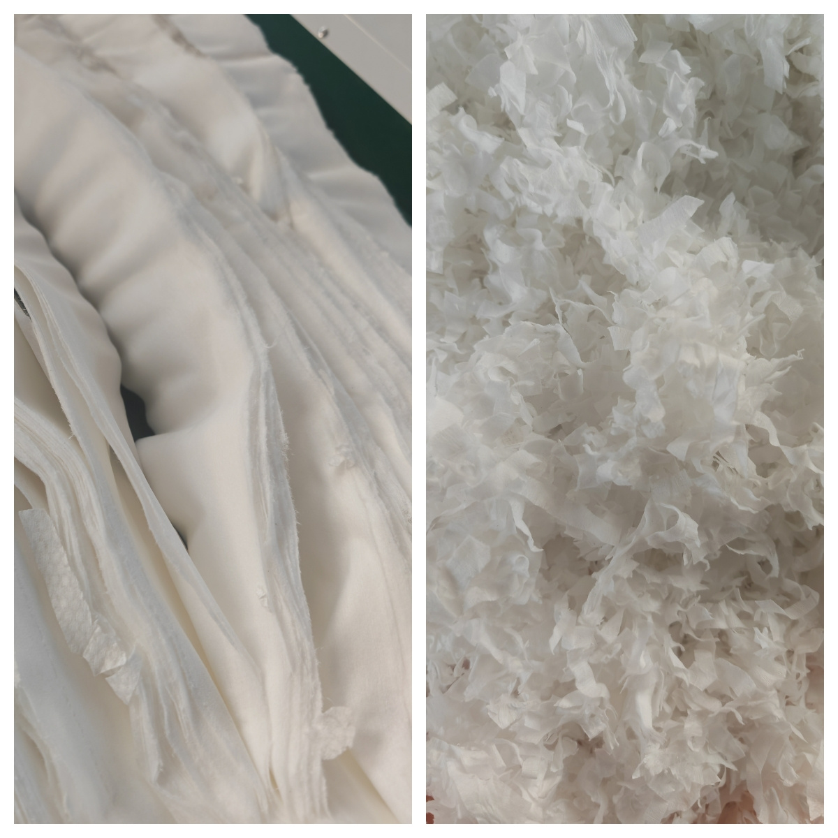 紙棉粉碎效果